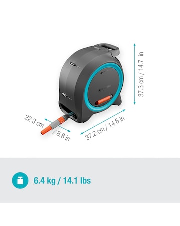 Gardena Wall-Mounted Dual Hose Box 25m