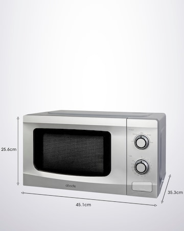 Abode AMM2001S 20L Silver Manual Microwave