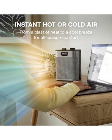 Dimplex Black Midi Essentials Fan Heater and Cooling Fan-Black