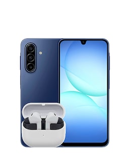 Samsung Galaxy A17 128GB 5G - Blue and Buds3 FE - Grey Bundle