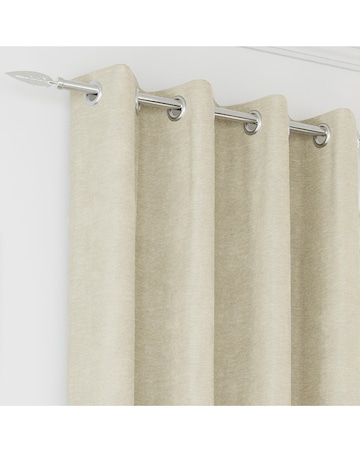 Knightsbridge Chenille Black Out Eyelet Curtains