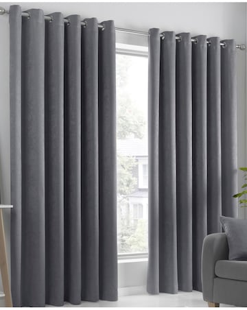 Fusion Strata Light Filtering Eyelet Curtains