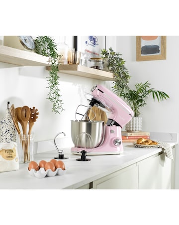Salter Retro Stand Mixer Pink