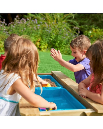Tp Deluxe Wooden Picnic Table Sandpit