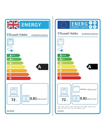 Russell Hobbs RH89DEO2001B Built-In Electric Fan Oven - Black