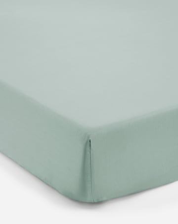 Pure Cotton 200 Thread Count 30cm Fitted Sheet