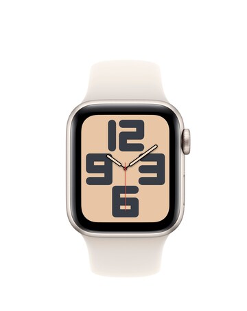 Apple Watch SE GPS 40mm Starlight Aluminium Case with Starlight Sport Band - S/M