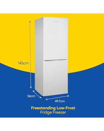Russell Hobbs RH145FF501E1W 50cm Fridge Freezer White - 144cm Height
