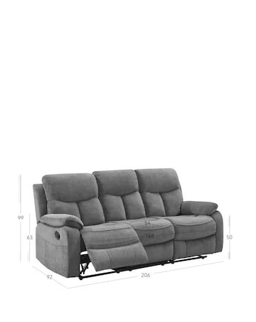 Adlington Manual Recliner 3 Seater Sofa