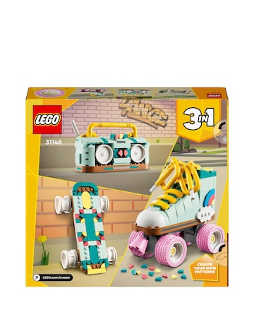 LEGO Creator 3in1 Retro Roller Skate & Toy Skateboard 31148