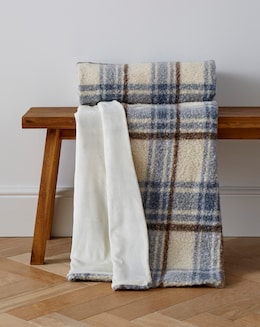 Boucle Checked Throw