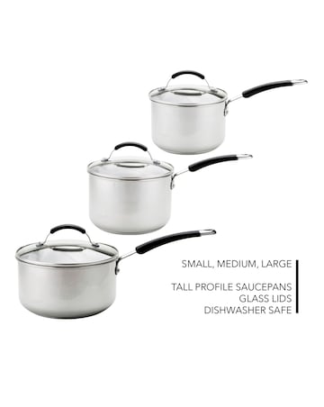Meyer Induction 5 Piece Stainless Steel Pan Set