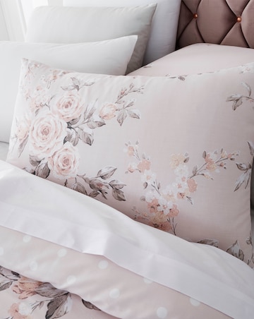 Catherine Lansfield Canterbury Blush Cotton Blend Duvet Cover Set