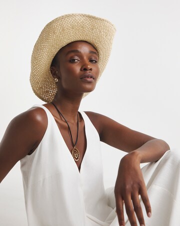 Pearl Detail Western Cowboy Hat