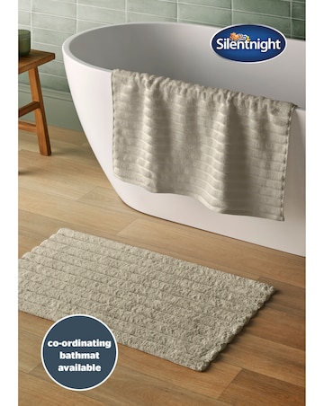 Silentnight Ribbed Cotton Towels Packs of 2