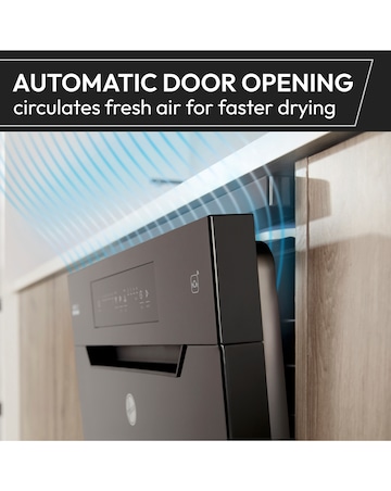 Hoover H-Dish 700 HF 4A4S3PSA-80 14 Place, Full Size WiFi Dishwasher - Graphite