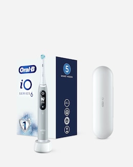 Oral-B iO6 Grey Opal Electric Toothbrush + Travel Case