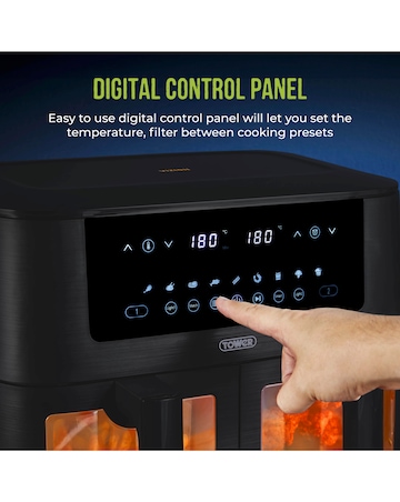 Tower T17151 Vortx Vizion Dual 8L Basket Digital Air Fryer