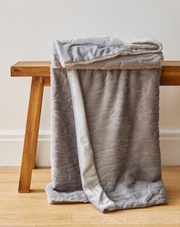 Joanna Hope Clipped Faux Fur Throw