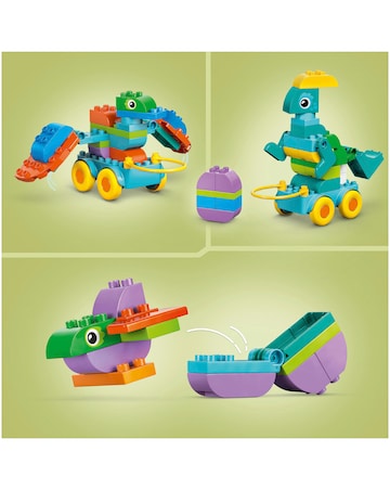 LEGO DUPLO Town 3in1 Dinosaurs on Wheels Learn-Through-Play Toddler Toy 10451