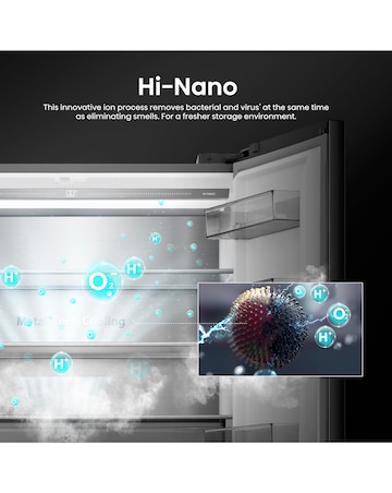 Hisense KitchenFit RQ768N4GBE Multi-Door Fridge Freezer - Black