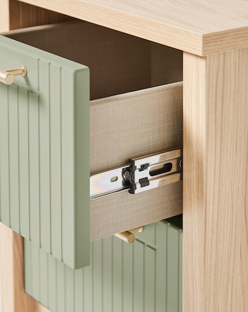 Peyton Ready Assembled 2 Drawer Bedside Chest