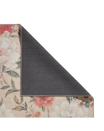 Catherine Lansfield Pippa Floral Birds Washable Rug