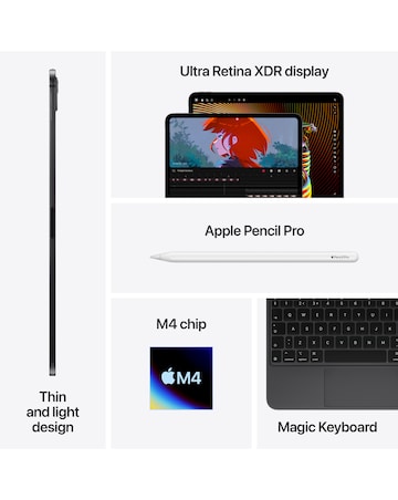 Apple iPad Pro (M4, 2024) 11inch Ultra Retina XDR Wi-Fi 512GB - Silver