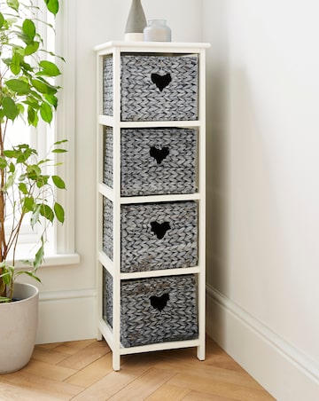 Hyacinth Hearts 4 Drawer Tall unit