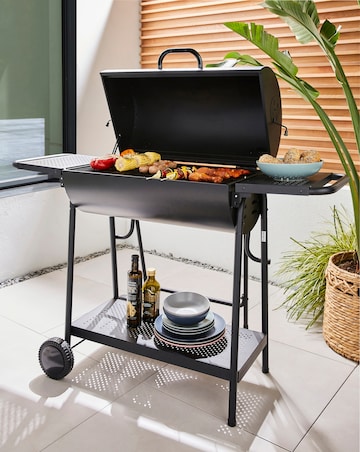 Double Oil Drum Charcoal BBQ