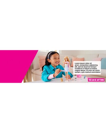 Barbie Malibu Travel Playset with Puppy and 10 Accessories