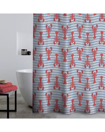 Catherine Lansfield Lobster Shower Curtain
