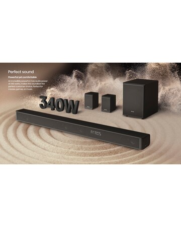 Hisense AX5100G 5.1ch 340W Soundbar with Wireless Subwoofer