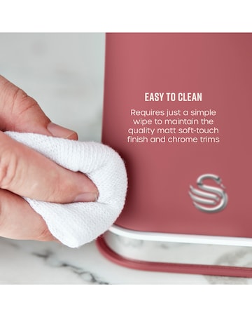 Swan Nordic Set of 3 Canisters Fuschia Rose