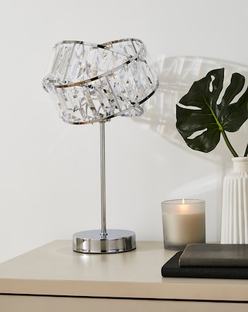 Juno Chrome & Acrylic Table Lamp