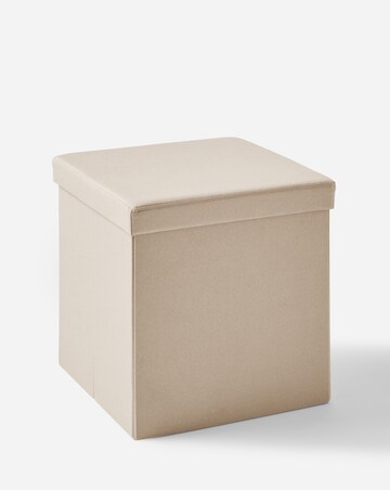 Fabric Foldable Storage Ottoman Cube
