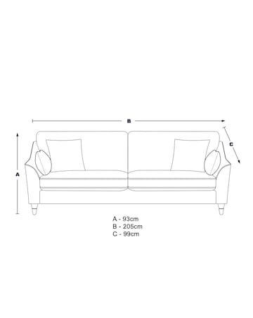 Hepburn Velvet 3 Seater Sofa