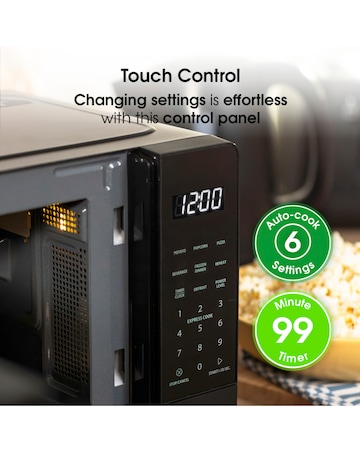 Abode AMT2012B 20L Touch Control Digital Microwave - Black