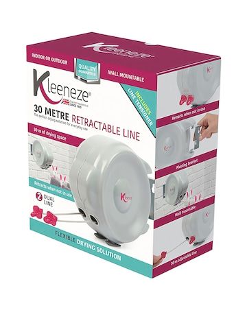 Kleeneze 30m Retractable Washing Line