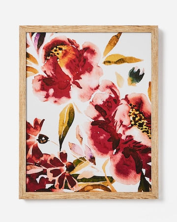 Julipa Inky Floral Framed Print 40x50cm