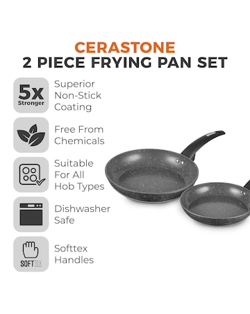 Cerastone Forged Frying Pan Set 20,28 CM