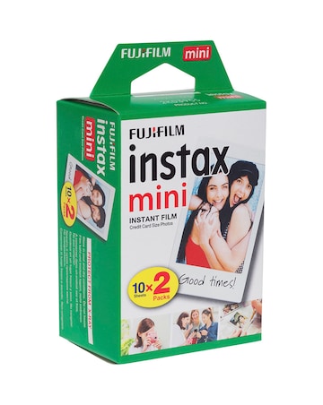 Fujifilm Instax Mini Instant Photo Film - White Frame Border, 20 Shot Pack
