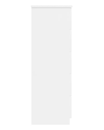 Sorrento High Gloss Assembled 5 Drawer Tallboy Chest