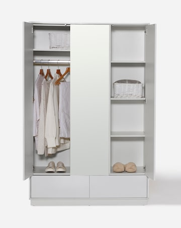 Bede 3 Door Wardrobe with Mirror