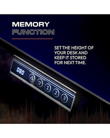 X Rocker Ascend Height Adjustable Desk Black