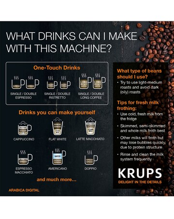 Krups EA817040 Arabica Digital Bean to Cup Coffee Machine