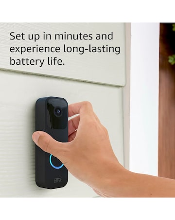 Blink Video Doorbell with Sync Module 2 - Black