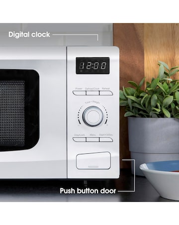 Abode AMD2002S 20L Silver Digital Microwave