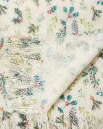 Merry Berries Faux Mohair Throw