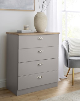 Brooke Ready Assembled 4 Drawer Chest